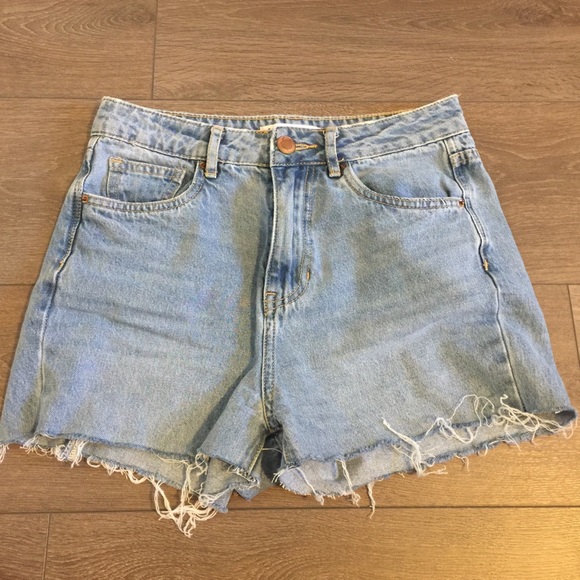 High-rise Denim Shorts - Picture 1 of 3